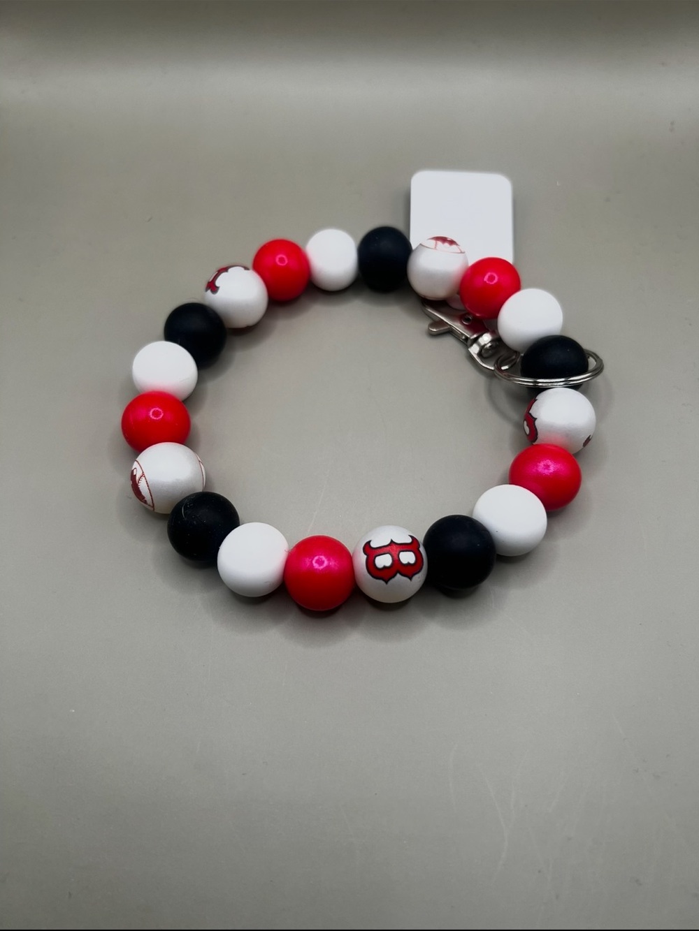 Beaded Keyring keychain - Picture 2 of 16